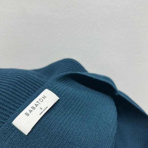 Babaton Sculpt Knit Mini Skirt Ribbed Stretch Pull On Herbage Green Size S Small - Picture 7 of 9